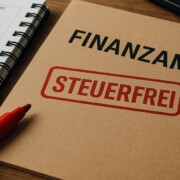 ein Bild mit Unterlagen einer haptischen, analogen Steuererklärung in Papierform