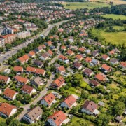 Eine landschaft in Deutschland von oben